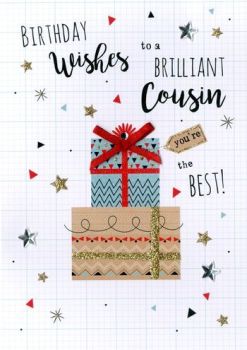 Birthday Wishes To A Brilliant Cousin You're The Best! - Card