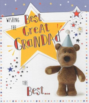 Wishing The Best Great Grandad The Best... - Birthday Card