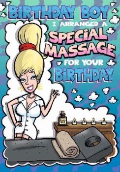 Birthday Boy - Massage - Card