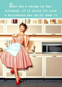 She Was A Whizz In The Kitchen... - Card