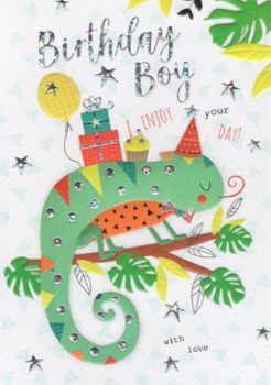 Birthday Boy - Lizard - Card