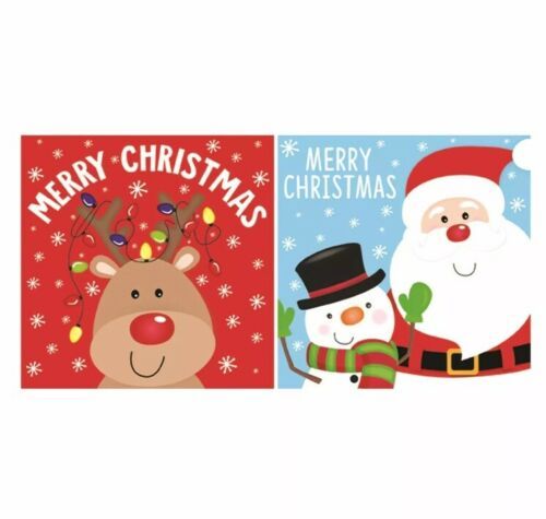 Luxury Christmas Cards (20) Children's Santa & Reindeer