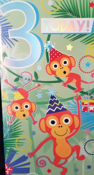  3 Today - Monkey - Card