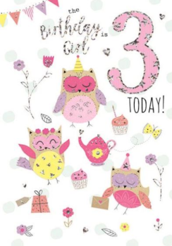  3 Today - Owls - Card