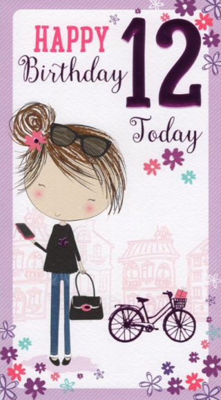 Happy Birthday 12 Today - Girls