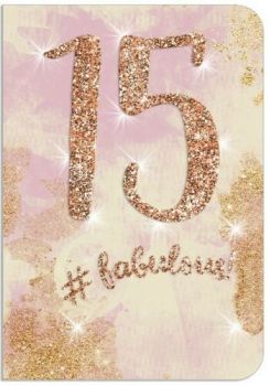 15 #Fabulous - Glitter - Card