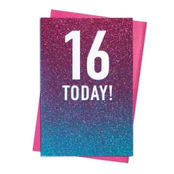 16 Today - Glitter Ombre - Card