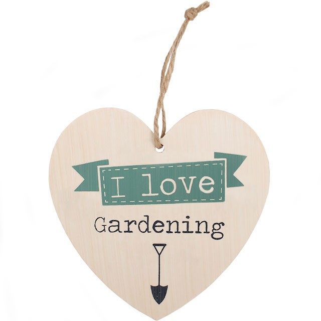  I Love Gardening Shabby Chic Heart 