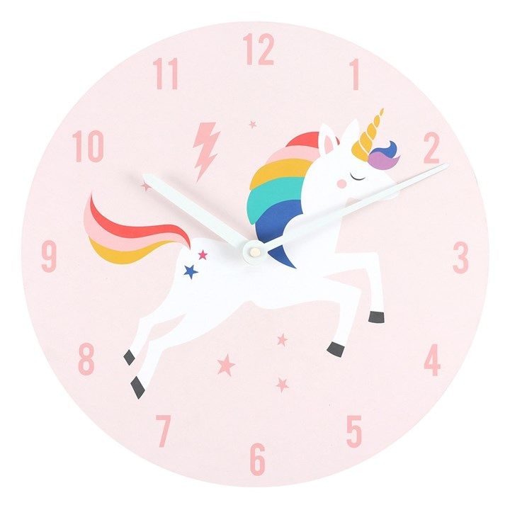 Rainbow Unicorn Wall Clock