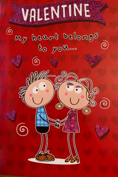 Valentine My Heart Belongs To You.... - Card