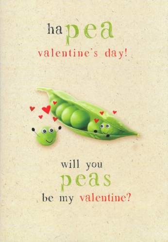 Ha pea Valentine's Day Will You Peas Be My Valentine? - Card