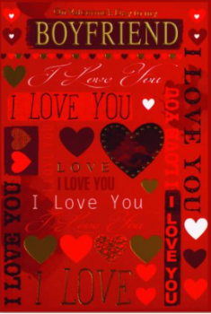 On Valentine's Day To My Boyfriend I Love You - Card