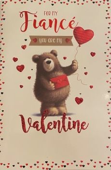 For My Fiance You Are My Valentine - Card