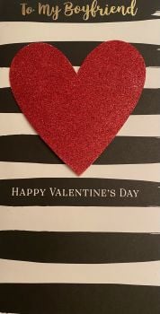 To My Boyfriend Happy Valentine's Day - Card