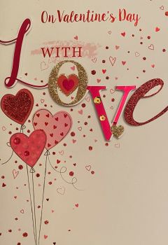 On Valentine's Day With Love - Handmade Card