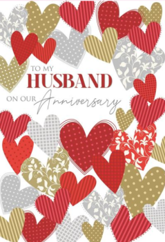 To My Husband On Our Anniversary - Card