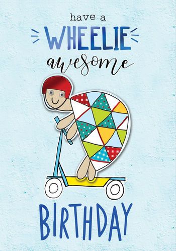 Have A Wheelie Awesome Birthday - Card