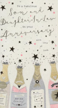 To A Fabulous Son And Daughter In Law On Your Anniversary - Card