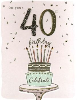          On Your 40th Birthday - Giant Birthday Card
