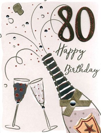     Happy Birthday 80 - Giant Birthday Card
