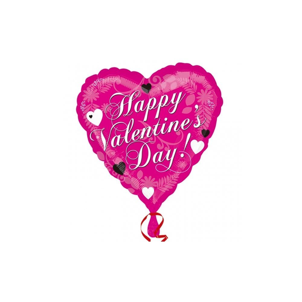 Pink Happy Valentine's Day Foil Balloon