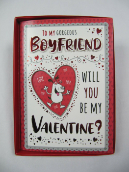           Boxed To My Gorgeous Boyfriend Will You Be My Valentine? - Card