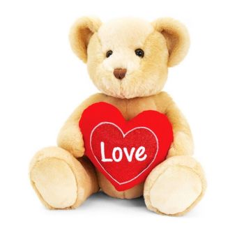 Keel 20cm Brown Chester Bear With Heart