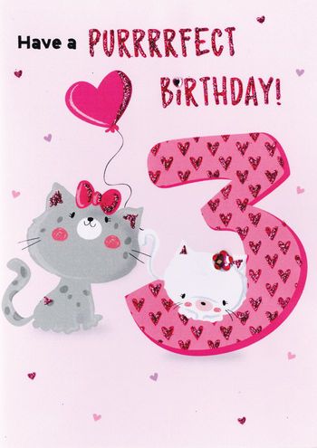  3 Have a purrrrfect Birthday! - Card
