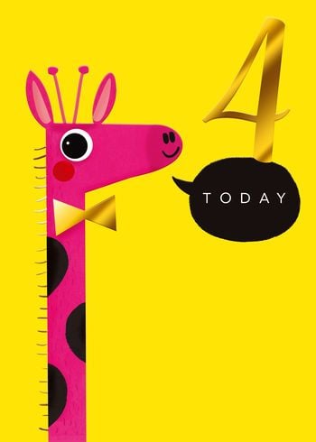  4 Today - Giraffe - Card
