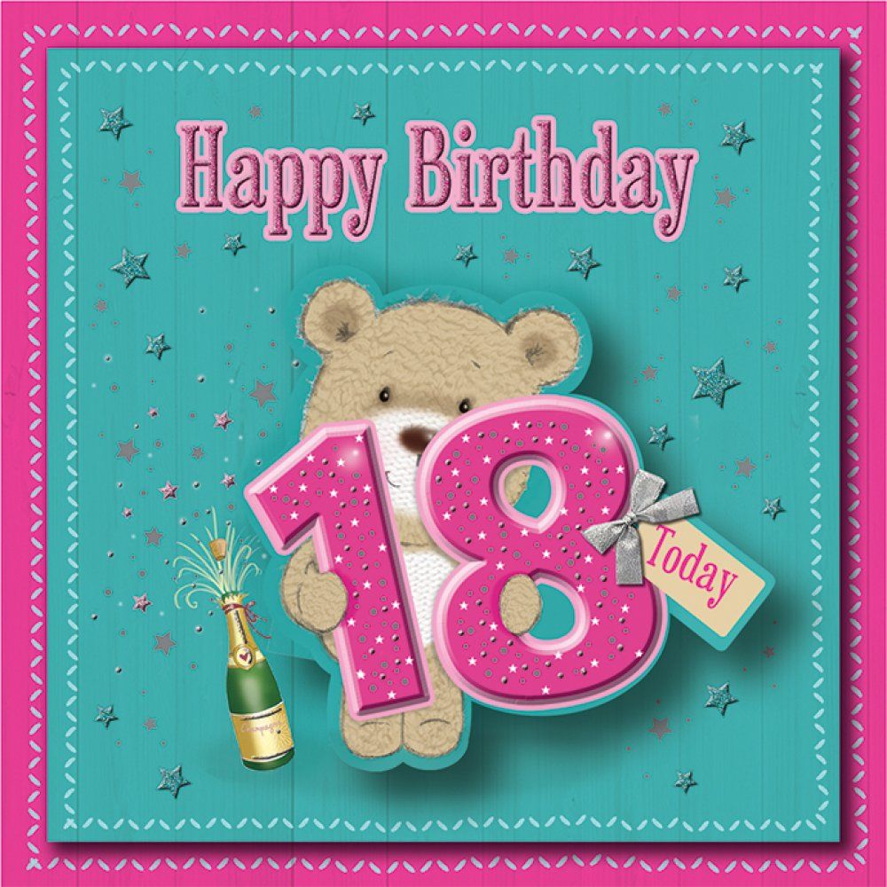     Happy Birthday 18 Today - Boxed Card