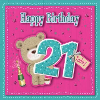    Happy Birthday 21 Today - Boxed Card