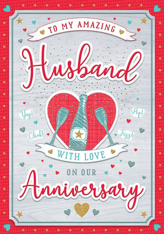     To My Amazing Husband On Our Anniversary - Boxed Card
