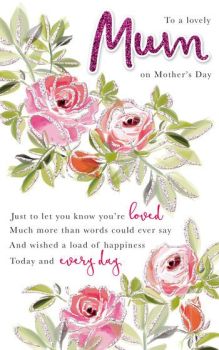 To a lovely Mum on Mother's Day - Card