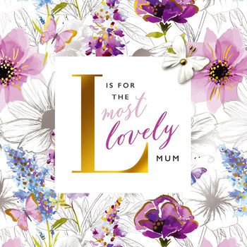 L is for Loving Mum - Card