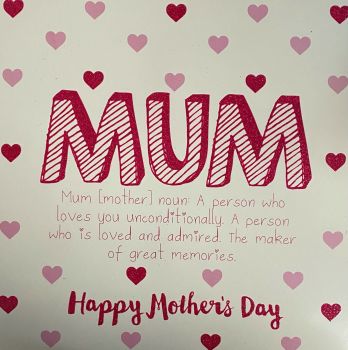 MUM Happy Mother's Day - Card