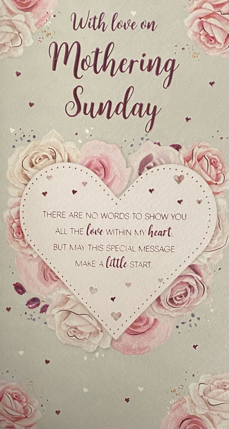 With Love On Mothering Sunday - Card