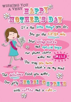 Wishing You A Very Happy Mother's Day - Card