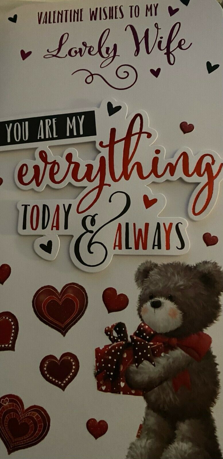 Valentine's Day Card To My Lovely Wife - You Are My Everything Today & Alwa