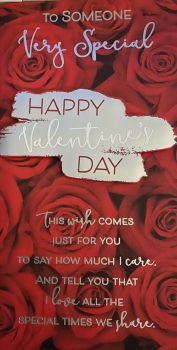 Valentine's Day Card To Someone Very Special - Happy Valentine's Day - Roses