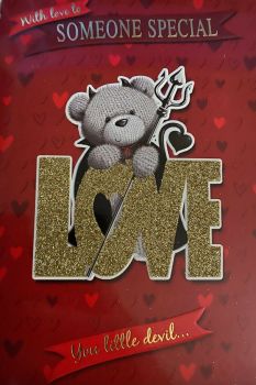With Love To Someone Special You Little Devil..... Valentine's Day Card