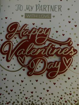 Valentine's Day Card To My Partner - Happy Valentines Day