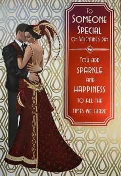 Valentine's Day Card To Someone Special On Valentine's Day- Art Deco