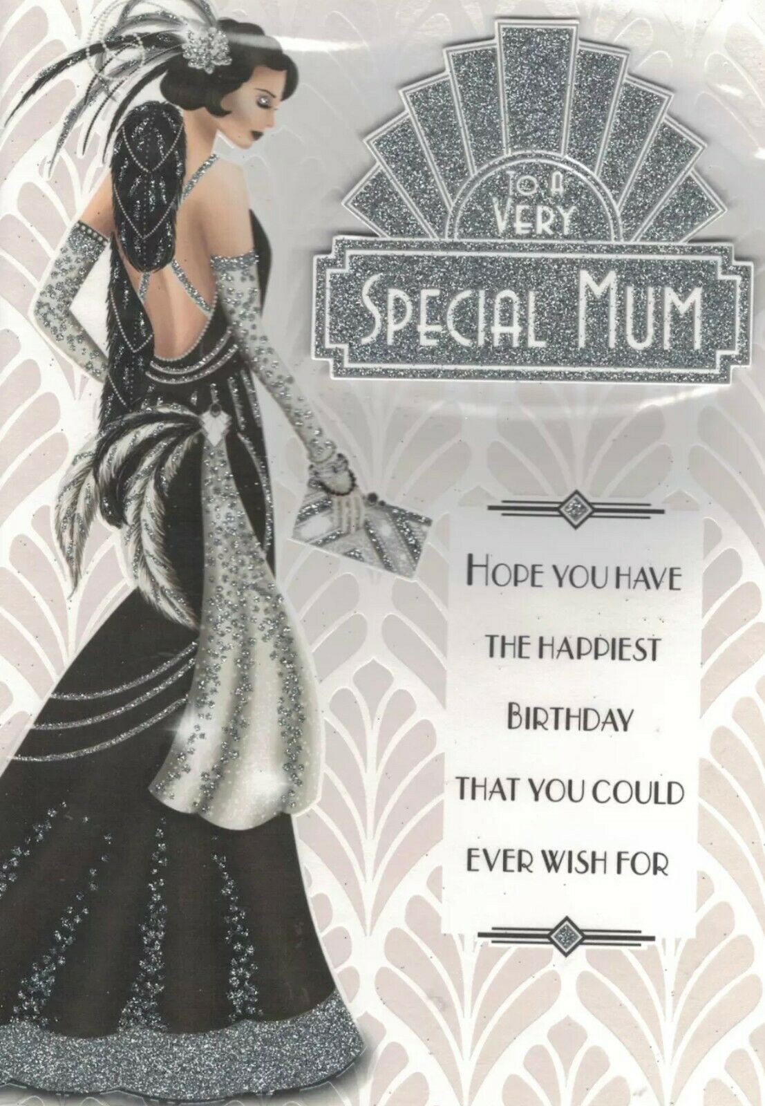 Art Deco Birthday Card - To A Very Special Mum