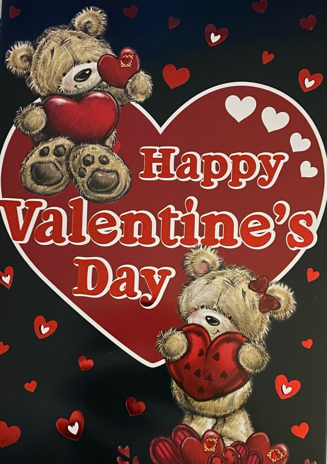 Happy Valentine's Day Teddy - Card