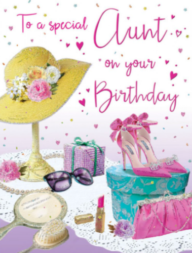 To A Special Aunt On Your Birthday - Card