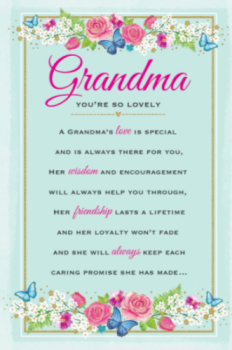        Grandma You're So Lovely Special - Card