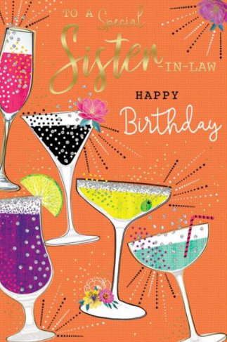  To A Special Sister In Law Happy Birthday - Birthday Card