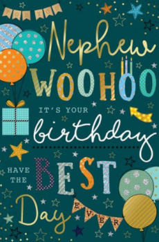 For You Nephew Woohoo It's Your Birthday Have The Best Day - Birthday Card