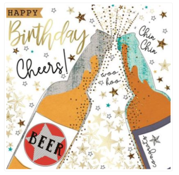 Happy Birthday Cheers! Male Birthday - Card - Beer