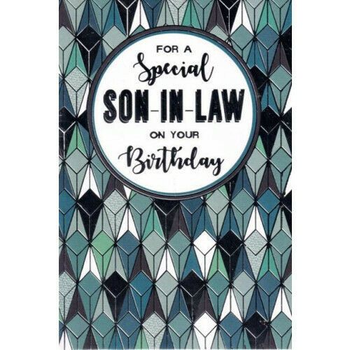 For A Special Son In Law On Your Birthday - Card